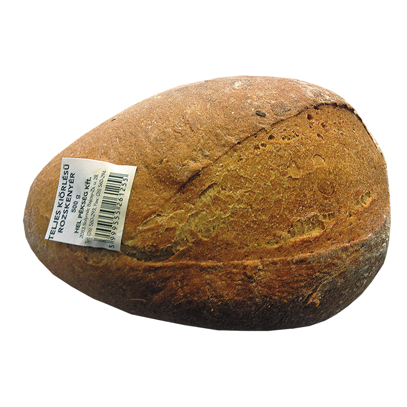 Hel teljes kiőrlésű rozskenyér 500 g