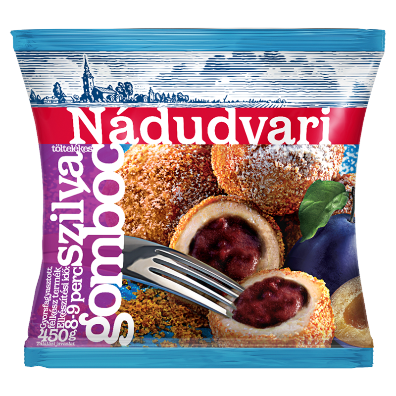 Nádudvari fagyasztott szilvatöltelékes gombóc 450 g