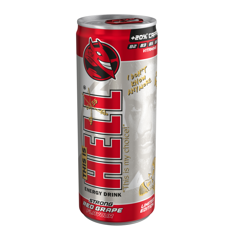 Hell energiaital 250 ml strong red grape