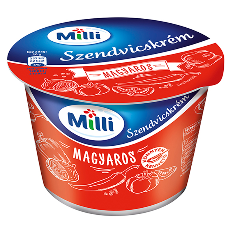 Milli szendvicskrém 200 g magyaros