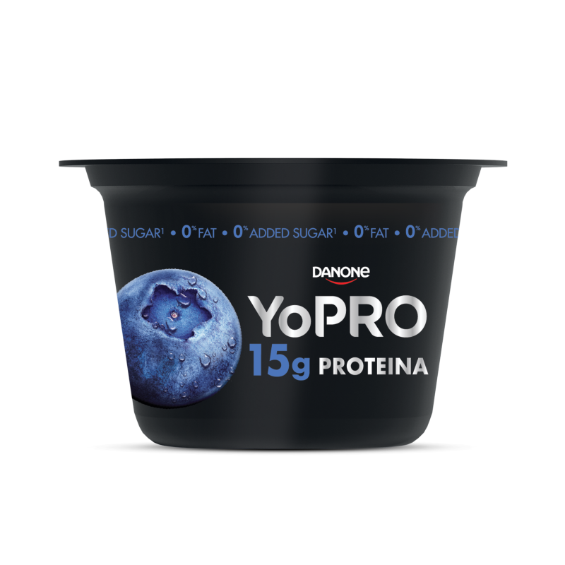 Danone YoPRO sovány tejkészítmény 160 g áfonyával, édesítőszerekkel