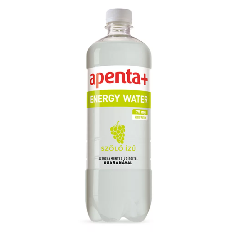 Apenta+ Energy Water szénsavmentes üdítő 0,75 l szőlő ízű, guaranával