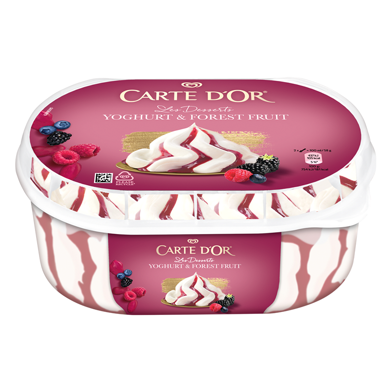 Carte d'Or jégkrém 825 ml joghurt-erdei gyümölcs