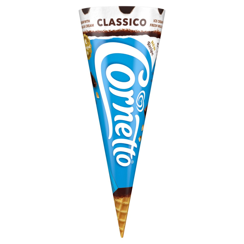 Cornetto tölcséres jégkrém 125 ml vanília
