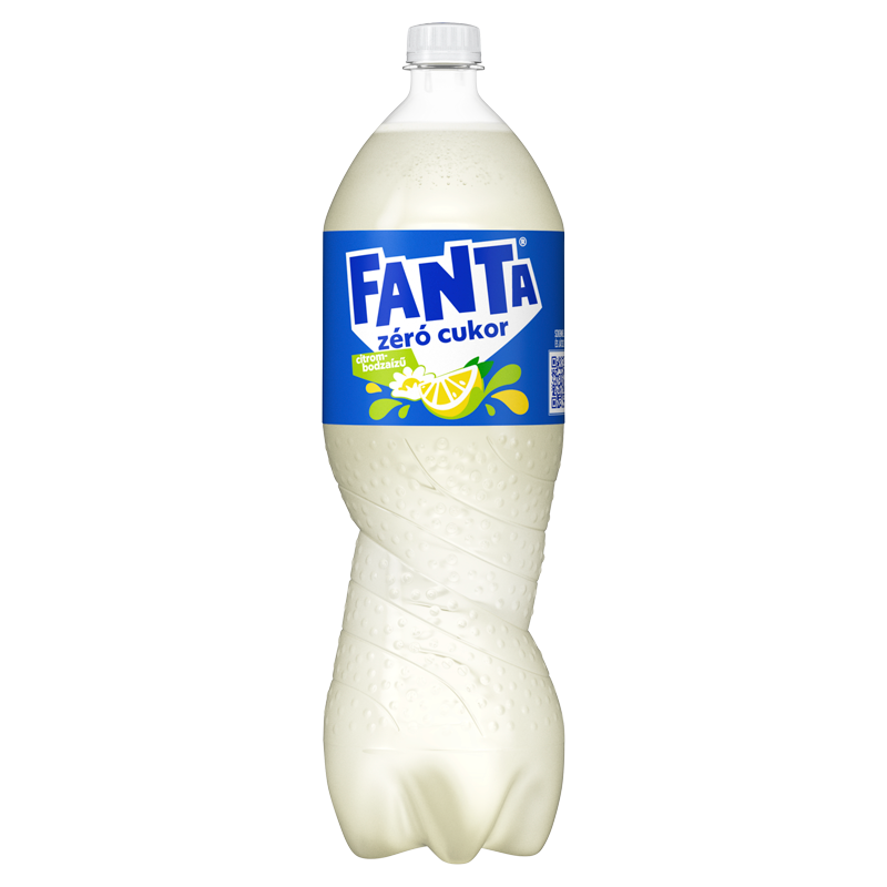 Fanta Zero bodza- és citromízű szénsavas üdítőital 1,75 l édesítőszerekkel