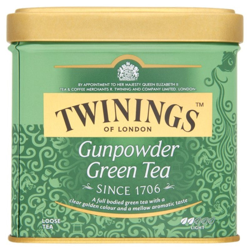 Twinings Gunpowder szálas zöld tea 100 g fémdobozos