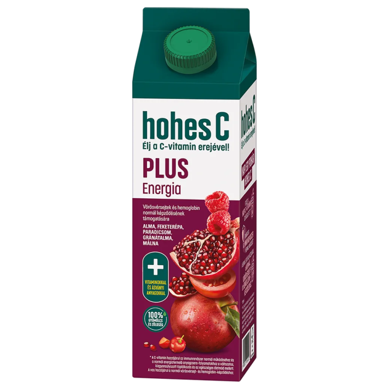 hohes C Plus+ Vas 100% gyümölcslé 1 l