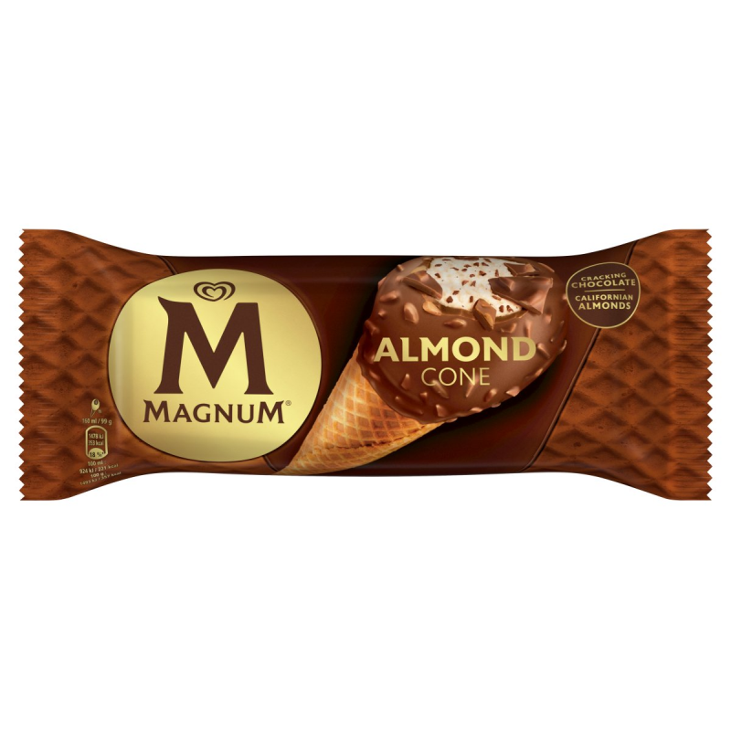 Magnum tölcséres jégkrém 160 ml mandula