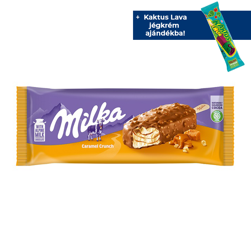 Milka pálcikás jégkrém 90 ml karamell-crunch