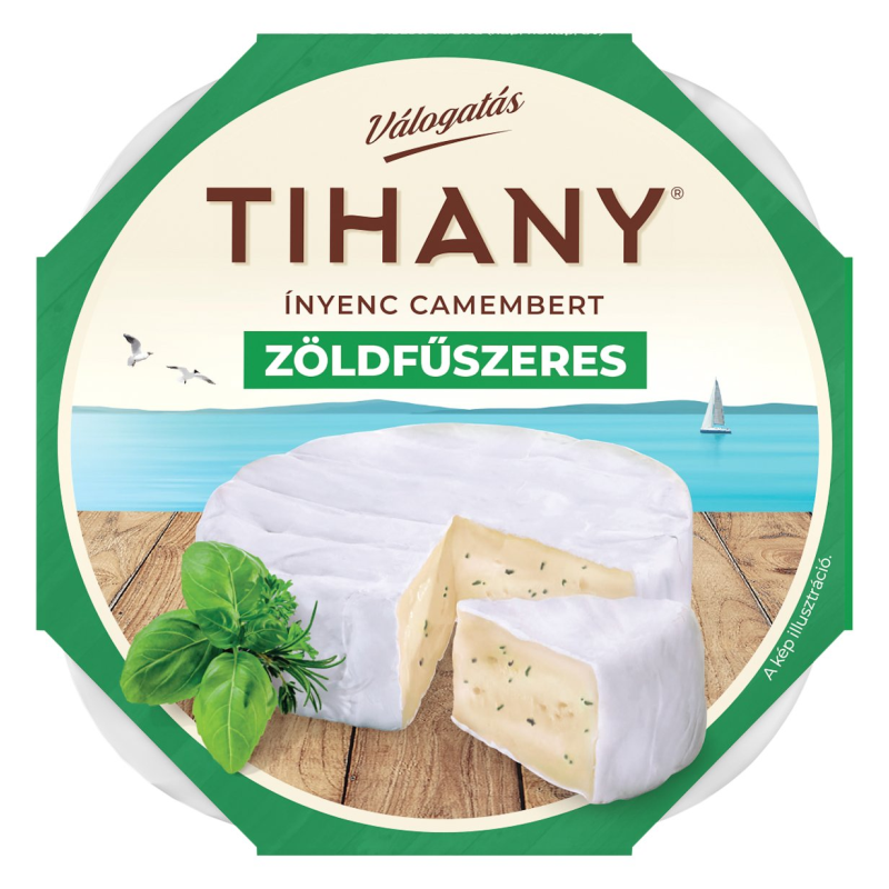 Tihany Válogatás ínyenc camembert 125 g zöldfűszeres
