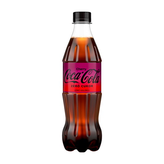 Coca-Cola Cherry Coke Zéró cukor szénsavas üdítőital 0,5 l