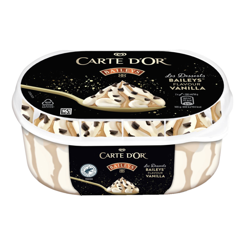 Carte d'Or jégkrém 825 ml Baileys ízű