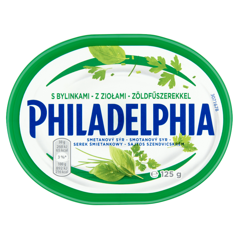 Philadelphia sajtos szendvicskrém 125 g zöldfűszeres