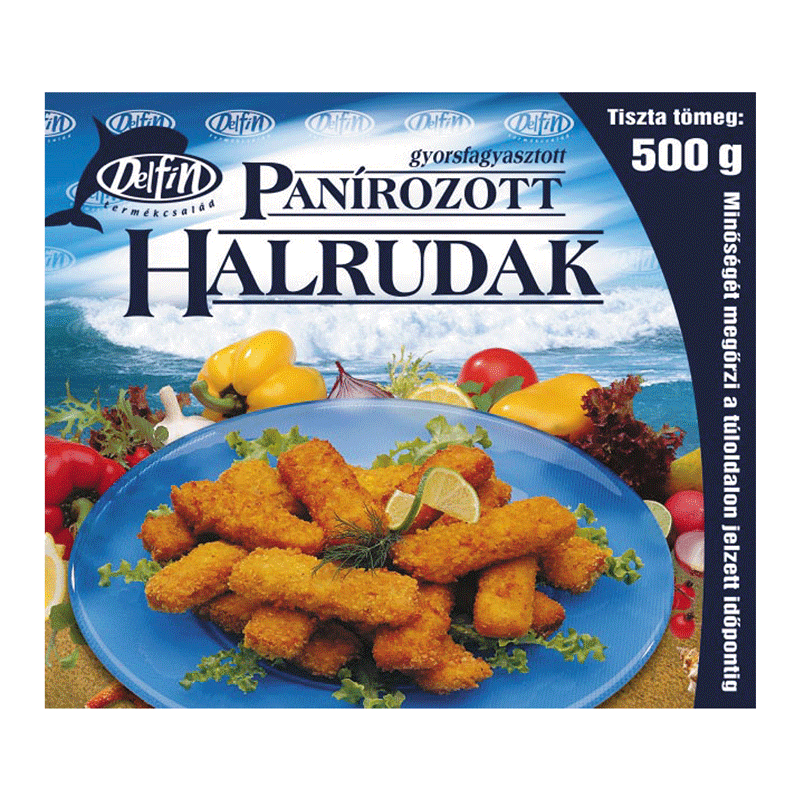 Delfin fagyasztott panírozott halrudak 500 g