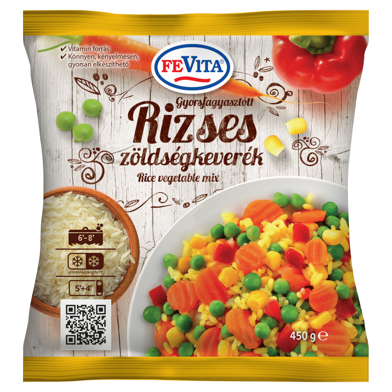 FeVita fagyasztott rizses zöldségkeverék 450 g