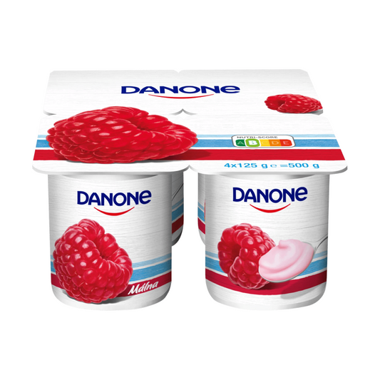 Danone málnaízű élőflórás zsírszegény joghurt 4 x 125 g