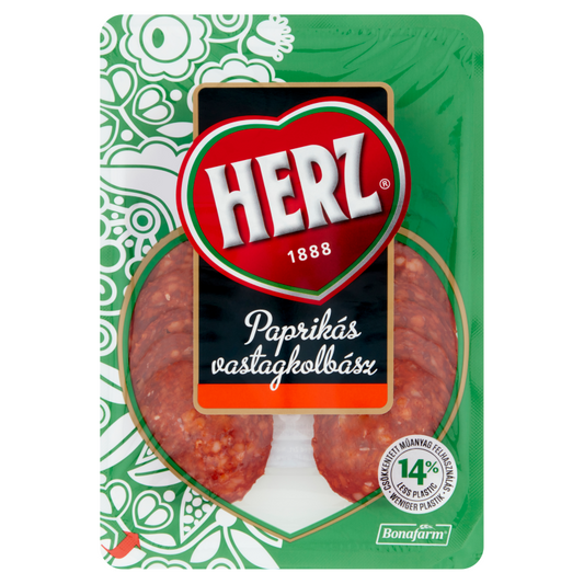 Herz vastagkolbász 70 g paprikás, szeletelt