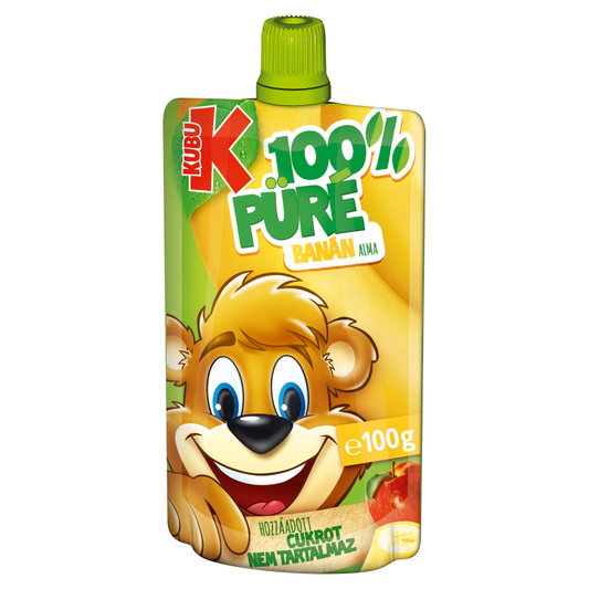 Kubu 100% püré 100 g banán-alma püré C-vitaminnal