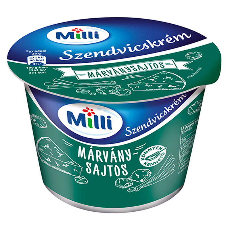 Milli szendvicskrém 200 g márványsajtos