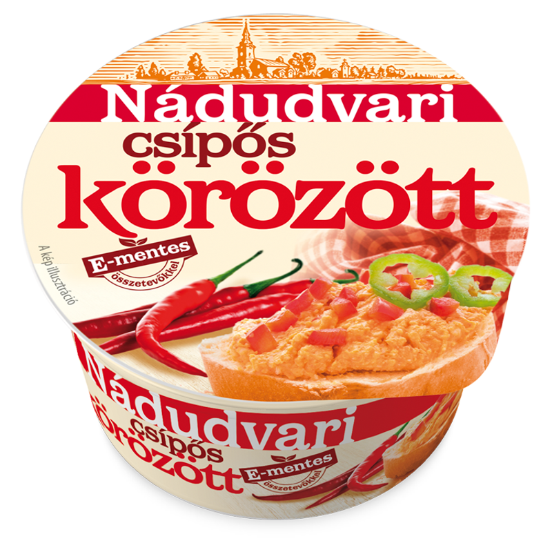 Nádudvari körözött 135 g csípős, E-mentes
