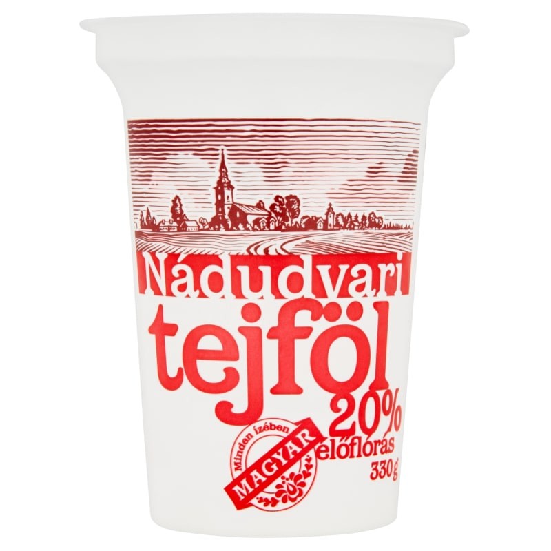 Nádudvari élőflórás  tejföl 330 g 20%