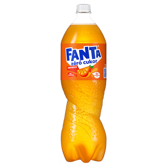 Fanta Zero narancs szénsavas üdítőital 1,75 l édesítőszerekkel