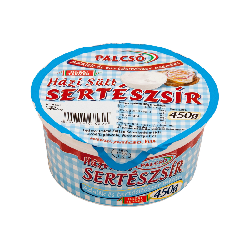 Palcsó házi sült sertészsír 450 g