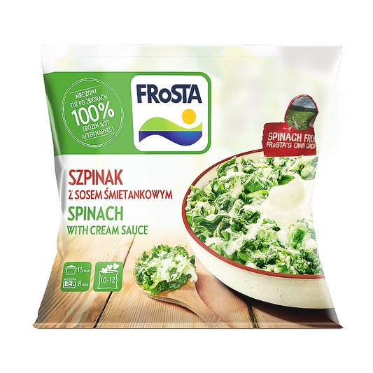 FRoSTA fagyasztott spenót 400 g tejszínnel