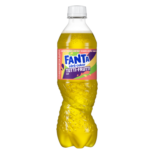 Fanta Zéró tutti-frutti ízű szénsavas üdítőital 0,5 l édesítőszerekkel (Szav.idő: 2025.11.10.)