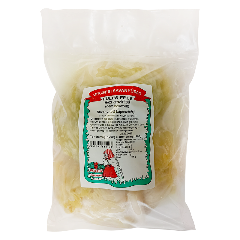 Füles-féle savanyú káposztafej 1000 g