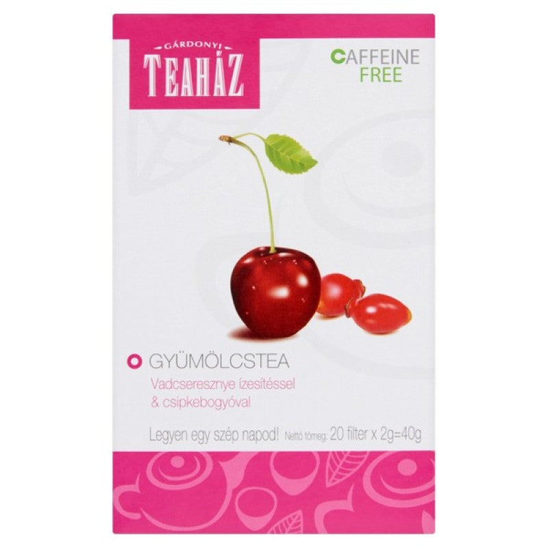 Gárdonyi Teaház 20 filteres vadcseresznye csipkebogyóval