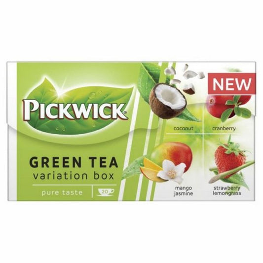 Pickwick zöld tea variációk 20 filteres (áfonya, kókusz, eper,mangó)