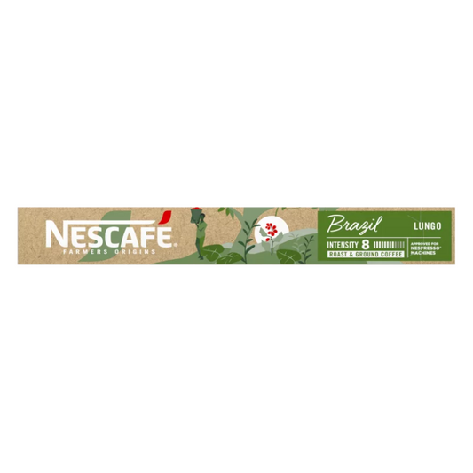 Nescafé Farmers Origins kávékapszula Brasil Lungo 44 g 10 db Nespresso ®kávégép kompatibilis termék