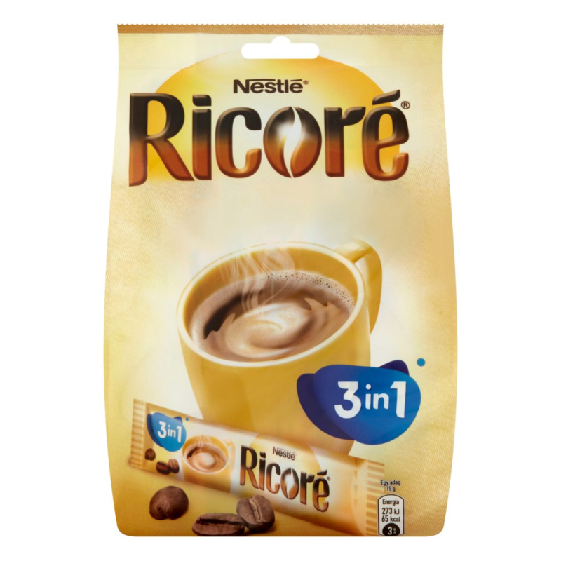 Nestlé Ricoré 3in1 instant kávékeverék cikóriával 10x15 g cukorral