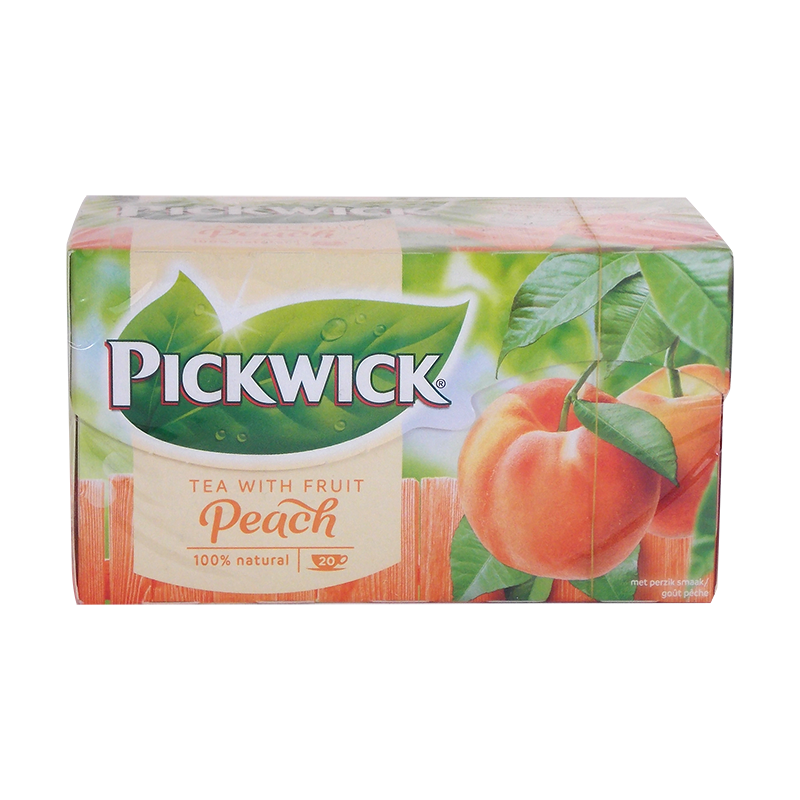 Pickwick fekete tea 20 filteres őszibarack ízű