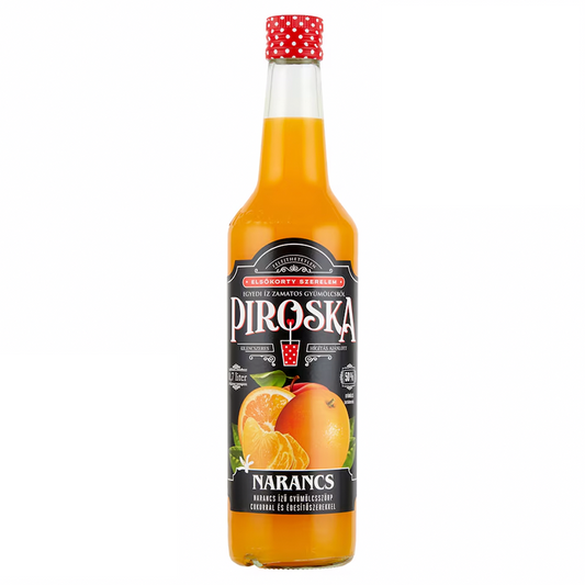 Piroska gyümölcsszörp 0,7 l narancs, édesítőszerrel