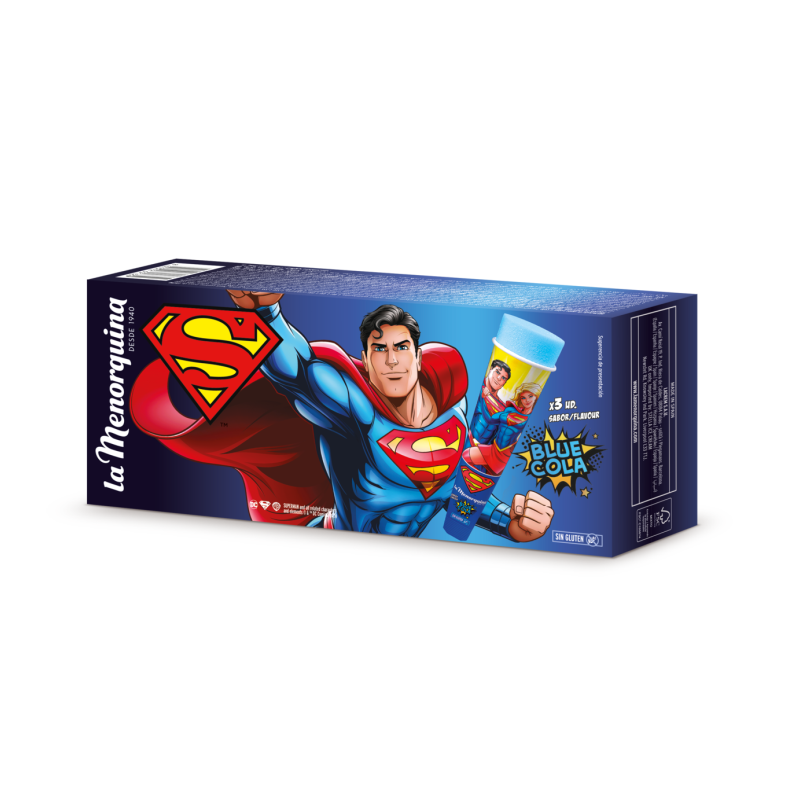 La Menorquina Superman jégnyalóka 3x105 ml kék kóla ízű