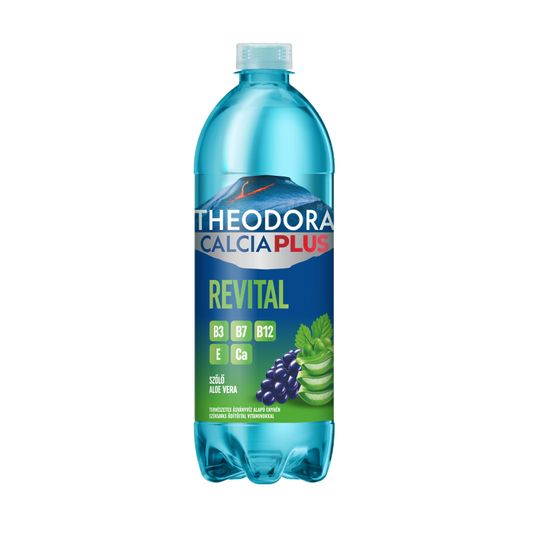 Theodora Calcia Plus Revital enyhén szénsavas üdítőital 0,7 l szőlő-aloe vera ízű